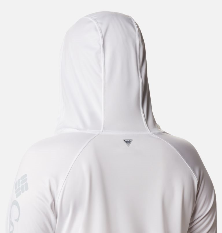 Women's Columbia PFG Tidal Tee Hoodie White | Plus Size CA-R108A